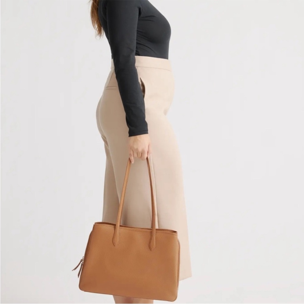 Quince Italian Triple Compartment Work Tote